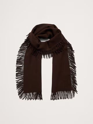 Fringed Wool Scarf | Banana Republic (US)