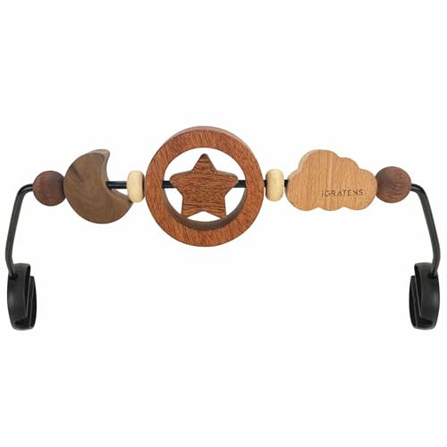 iGRATENS Baby Bjorn Bouncer Toy Bar, Attachment for Bouncer Balance Soft & Bliss, Baby Sensory Toy, Rotatable, Easy to Attach and Remove, Eco-Friendly Materials, Natural Wood | Amazon (US)