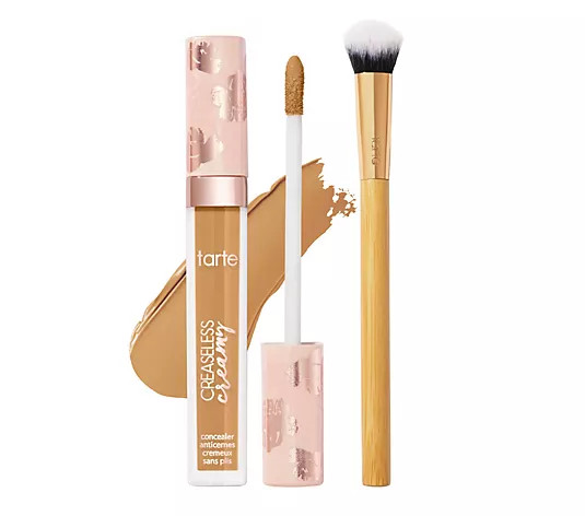 tarte Creasless Creamy Concealer & Brush Auto-Delivery - QVC.com | QVC