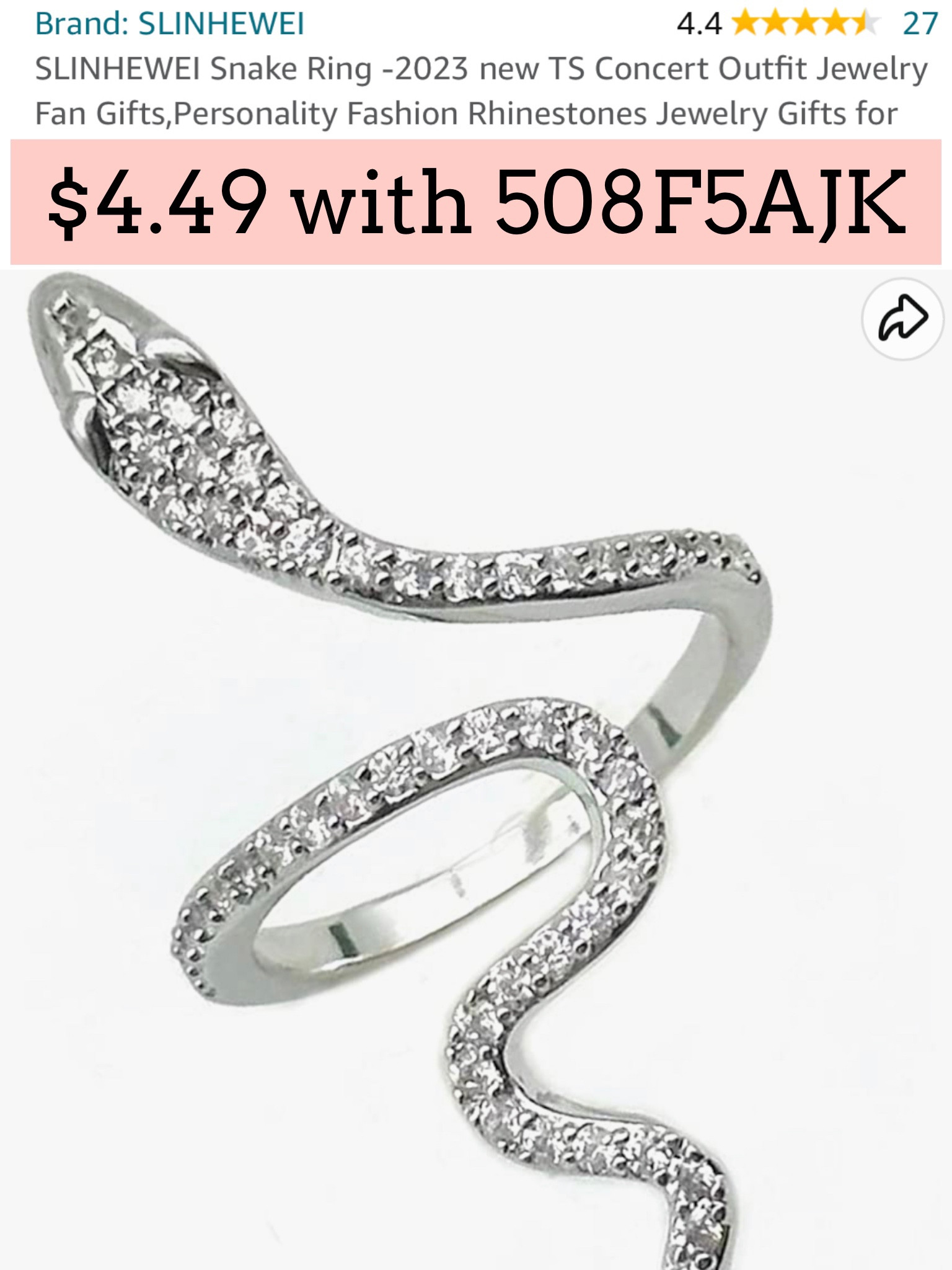 Ring 

#LTKsalealert #LTKunder100 #LTKunder50