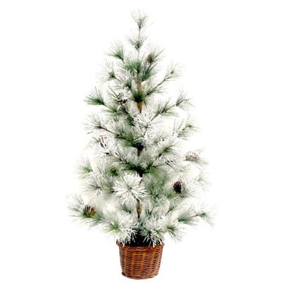 Celebrations Green/White Frosted Christmas Tree 24 in. | Target