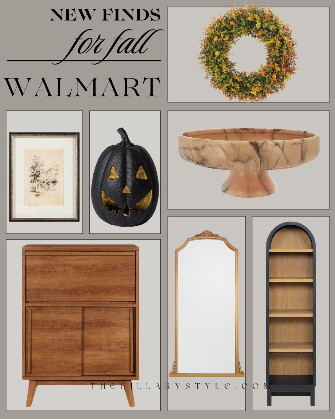 Walmart Fall Home Finds for a Designer-Inspired Seasonal Refresh

Walmart’s new fall home finds are seriously good this season. Warm wood furniture, arched shelving, vintage-inspired mirrors and artwork, marble-look accents, and elevated Halloween decor bring a cozy, collected feel without the designer price tag. Save these Walmart fall decor and furniture finds for an affordable autumn home refresh.

#WalmartHome #WalmartFinds #WalmartHomeFinds #FallHomeDecor #FallDecor #FallDecorating #HalloweenDecor #AffordableHomeDecor #DesignerInspired #TransitionalStyle #OrganicModern #CozyHome #HomeDecor #HomeInspo #FurnitureFinds #LTKFinds #LTKFall #PinterestHome #TheHillaryStyle 

 

#LTKHome #LTKSeasonal #LTKHome