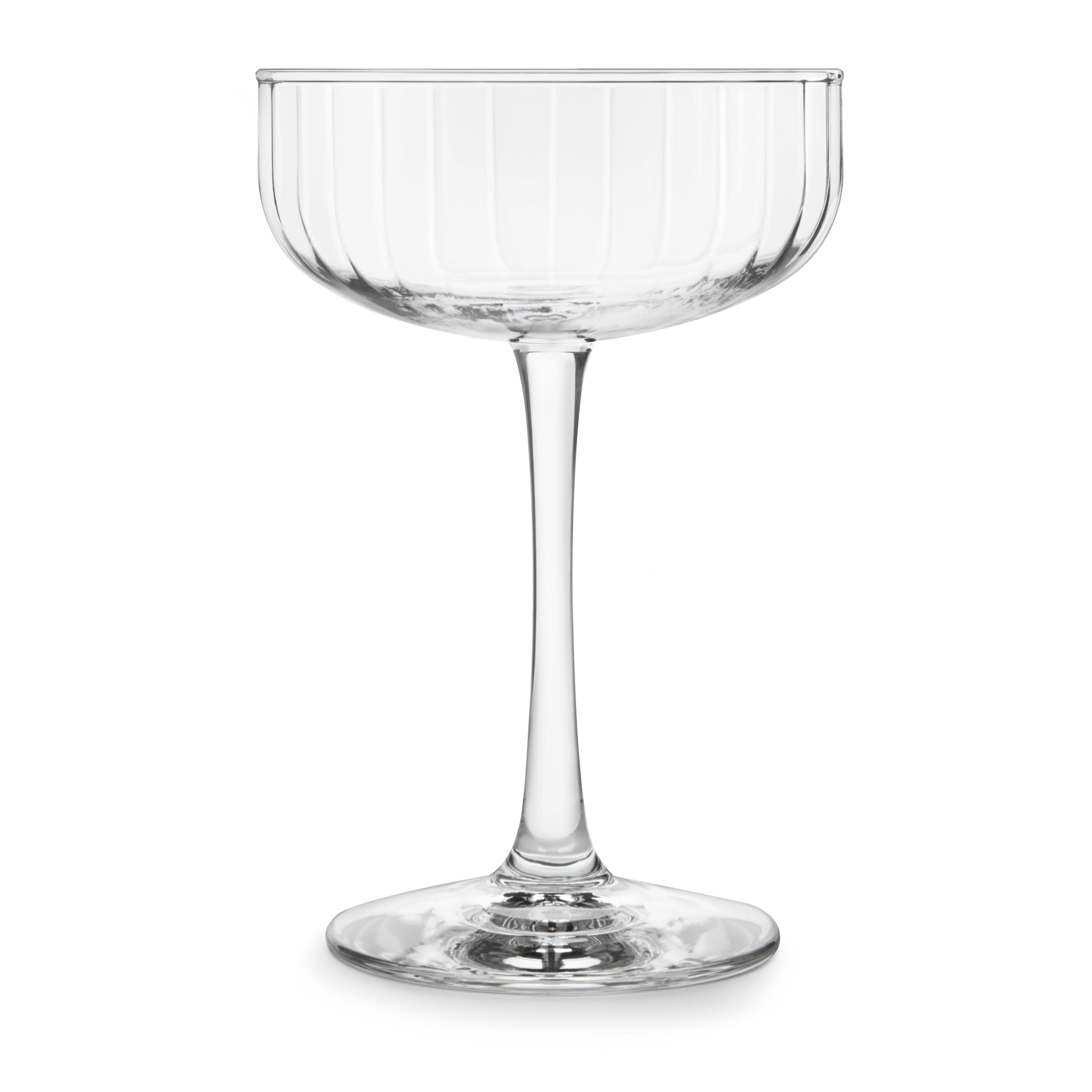 Libbey Paneled Coupe Cocktail Glasses, Set of 4 - Walmart.com | Walmart (US)