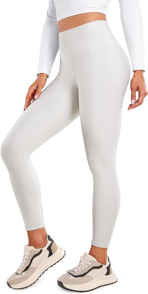 CRZ YOGA Womens Fleece Lined Soft Leggings 26.5" - High Waist Thermal Winter Warm Water Resistant... | Amazon (US)