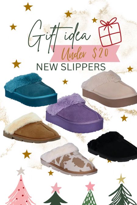 Women’s gift idea under $20! These new women’s slippers are SO cute and I love the fun colors. Ugh slippers for less. Great teen gift idea. Walmart slippers. Walmart gift. Stocking stuffers for teens. 

#LTKshoecrush #LTKGiftGuide #LTKCyberWeek