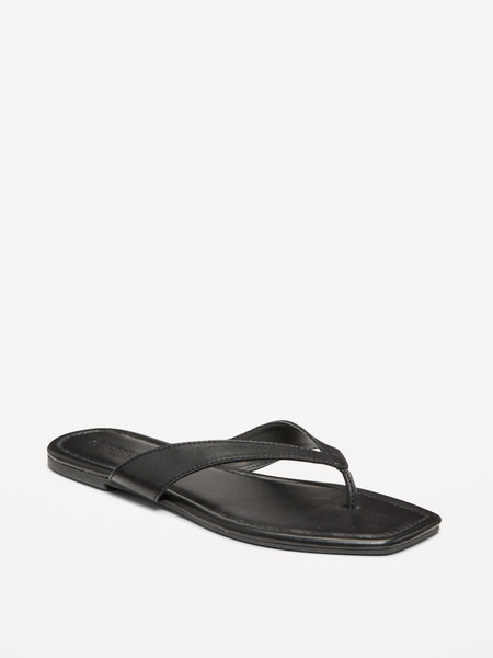 Faux-Leather Flip Flop for Women | Old Navy | Old Navy (US)