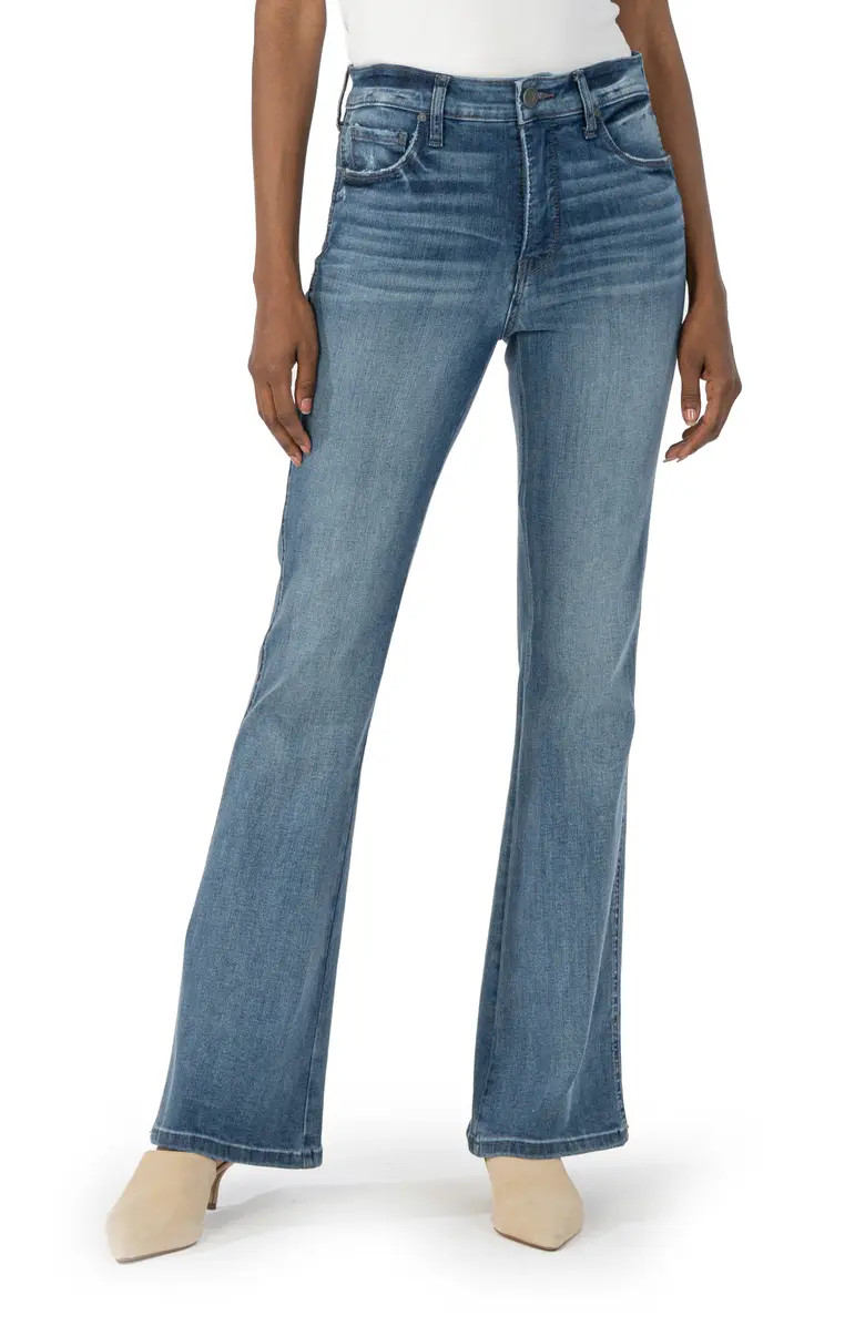 KUT from the Kloth Ana Fab Ab High Waist Flare Jeans | Nordstrom | Nordstrom