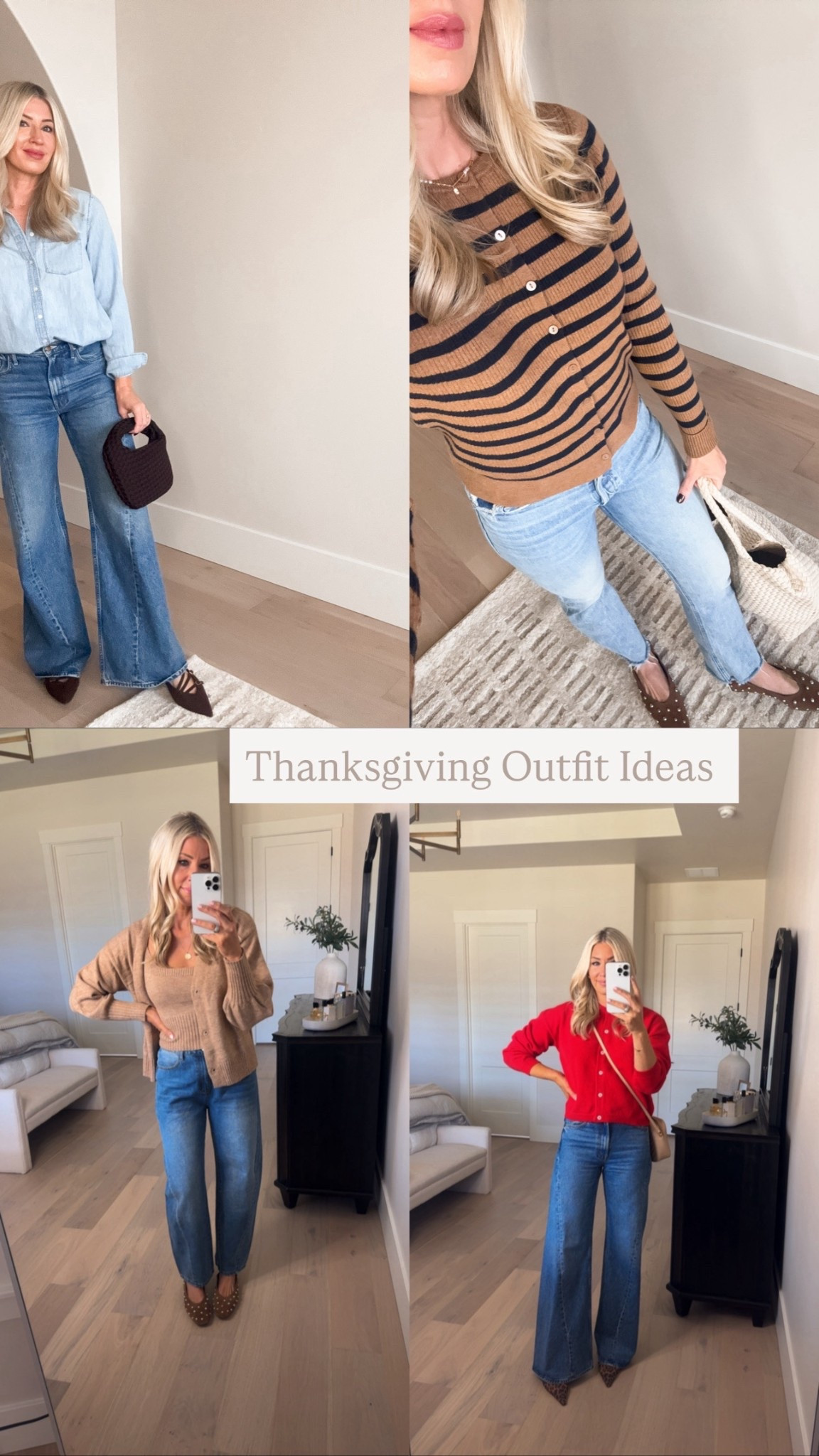 Thanksgiving Outfit Ideas 
Denim 
Sweaters 
Studded flats 

#LTKHoliday #LTKFindsUnder50 #LTKStyleTip