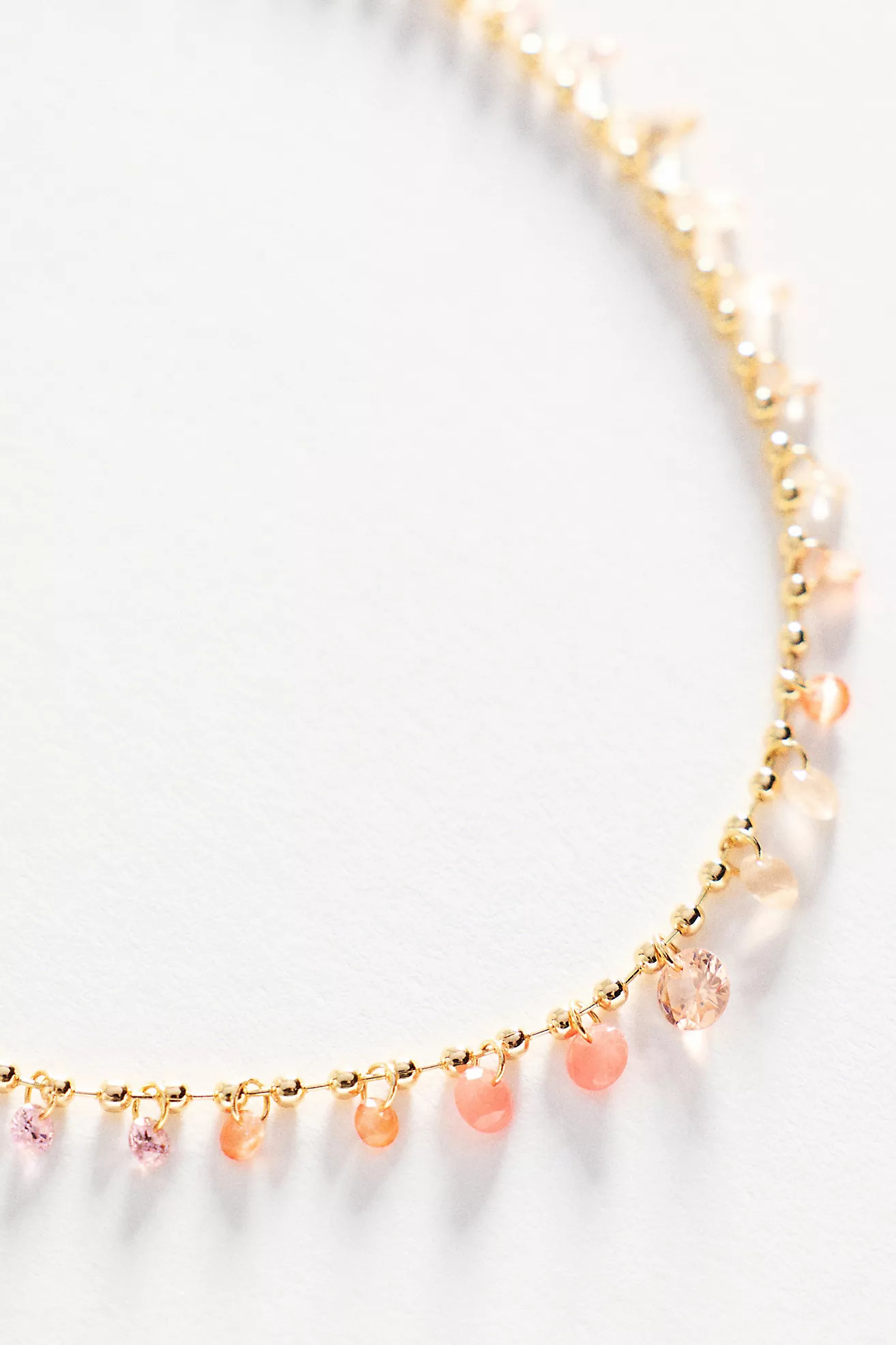 Delicate Crystal Droplet Necklace | Anthropologie (US)