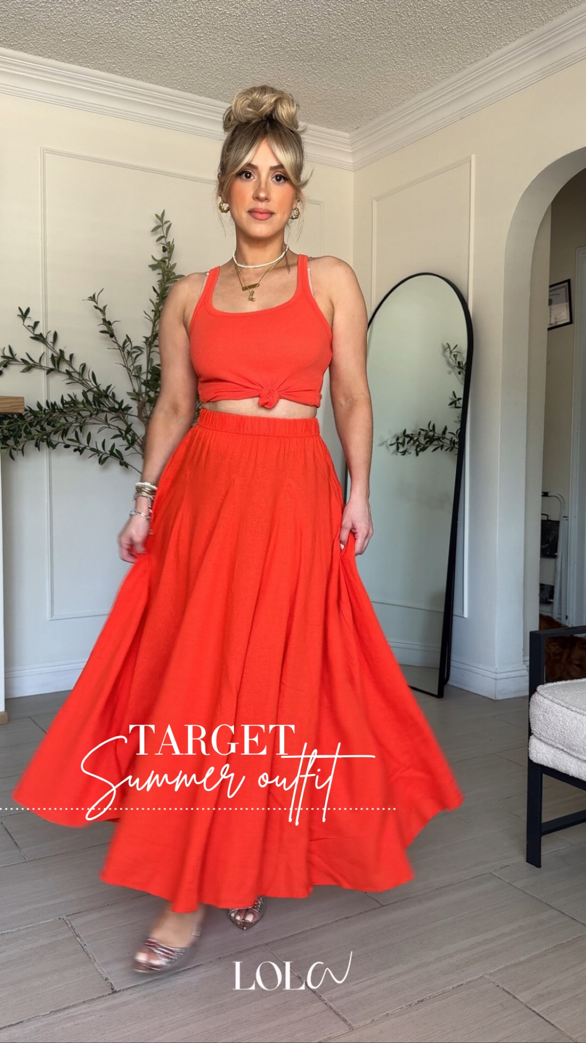 @Target summer outfit ❤️

XS in linen skirt + tank | I'm 5'2 and I had to wear the skirt with heels because it can be too long with flats. 

#LTKFindsUnder50 #LTKU #LTKStyleTip