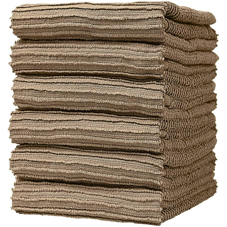 6 Premium Kitchen Towels (16”x 26”, 6 Pack) – Large Cotton Kitchen Hand Towels – Ribbed D... | Walmart (US)
