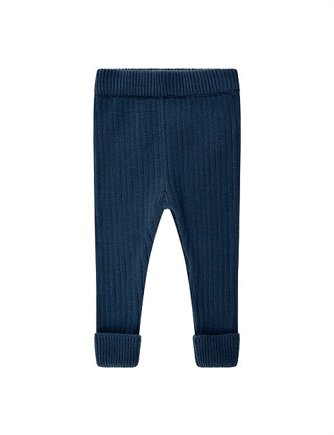GOTS CHUNKY RIB KNIT PANT | David Jones (Australia & New Zealand)