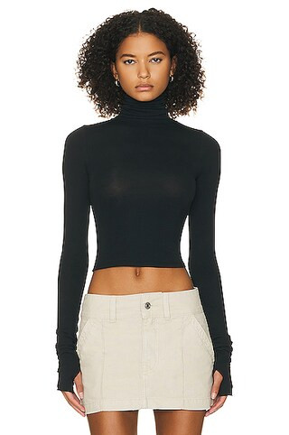 Long Sleeve Turtleneck in 2nd Skin Jersey | FWRD 