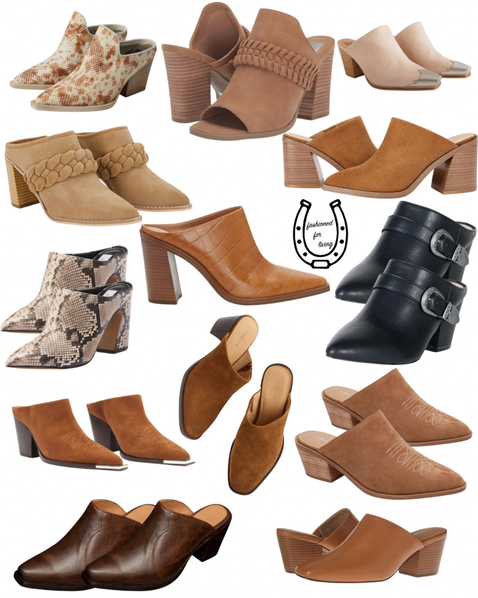 Mules. 

I LOVE a heeled mule for jeans outfits and to wear with skirts and dresses. A little more casual than high heels and so much more comfortable!


Western mule booties. Mule boots suede mules. Snakeskin mules. Heeled mules. Amazon mules. Womens mules. Fall mules. Mule heels. Dolce vita. Nordstrom rack. 

#LTKShoeCrush #LTKSaleAlert #LTKFindsUnder50