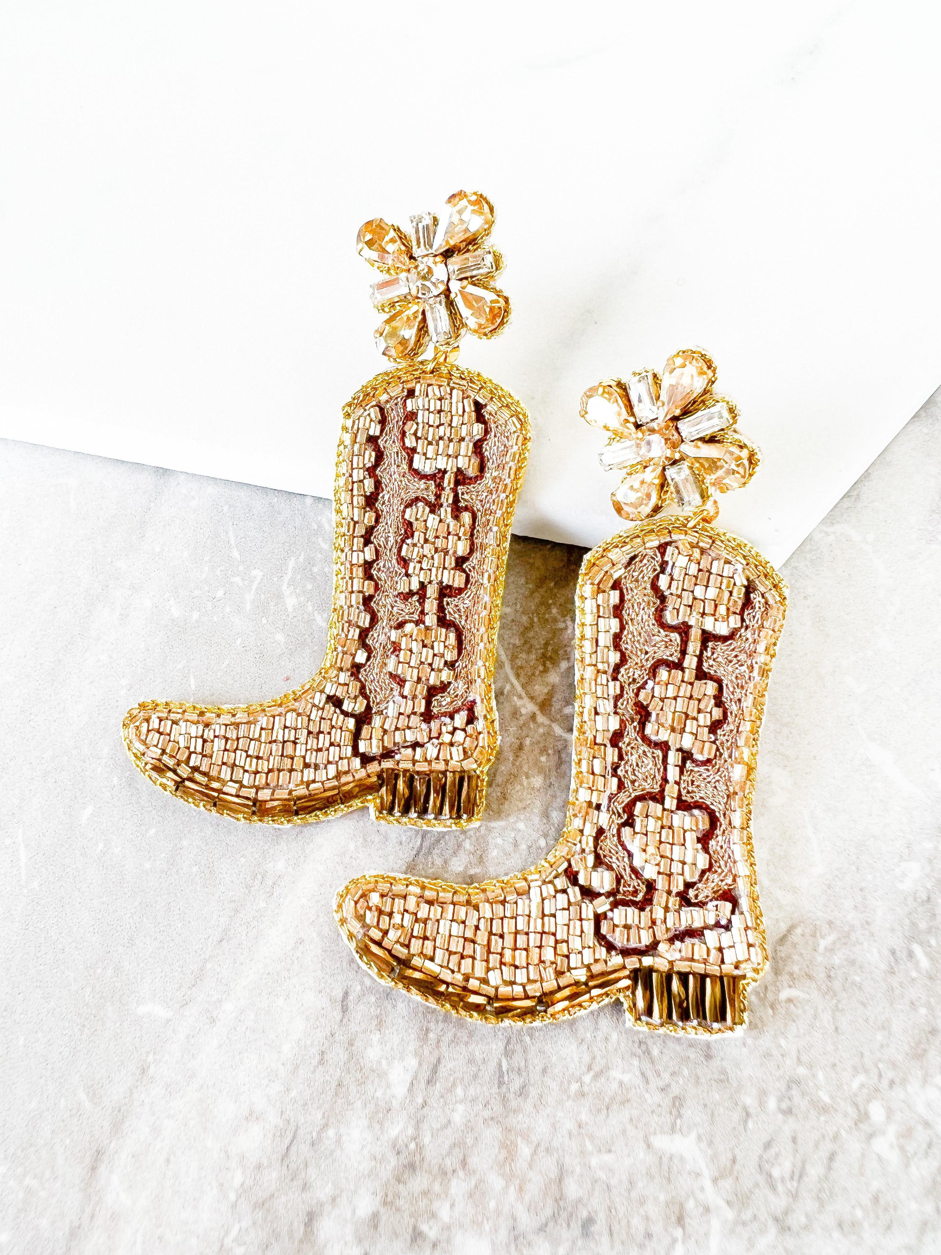 Shania Boot Earrings | Dos Femmes, LLC