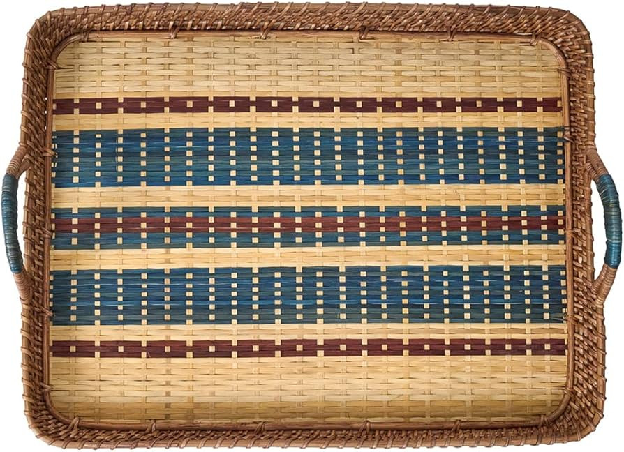 Amazon.com: Juliska Danish Stripe 21" Tray - Navy : Home & Kitchen | Amazon (US)