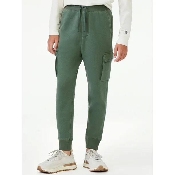 Free Assembly Boys Cargo Fleece Joggers, Sizes 4-18 - Walmart.com | Walmart (US)