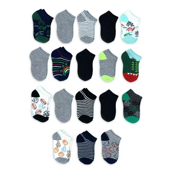 Wonder Nation Baby and Toddler Boy Socks, 18-Pack, Sizes 0M-5T - Walmart.com | Walmart (US)