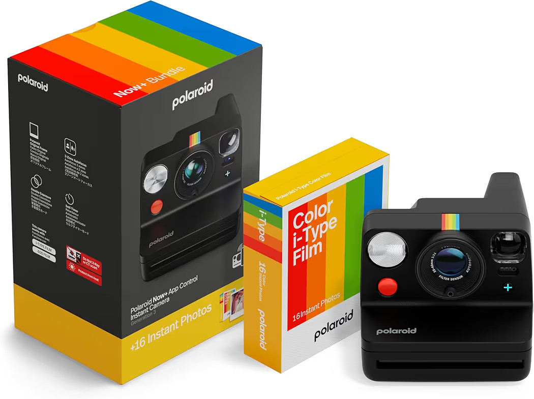 Polaroid Now+ 3rd Generation I-Type Instant Camera + Film Bundle - Now+ Bluetooth App Controlled ... | Amazon (US)