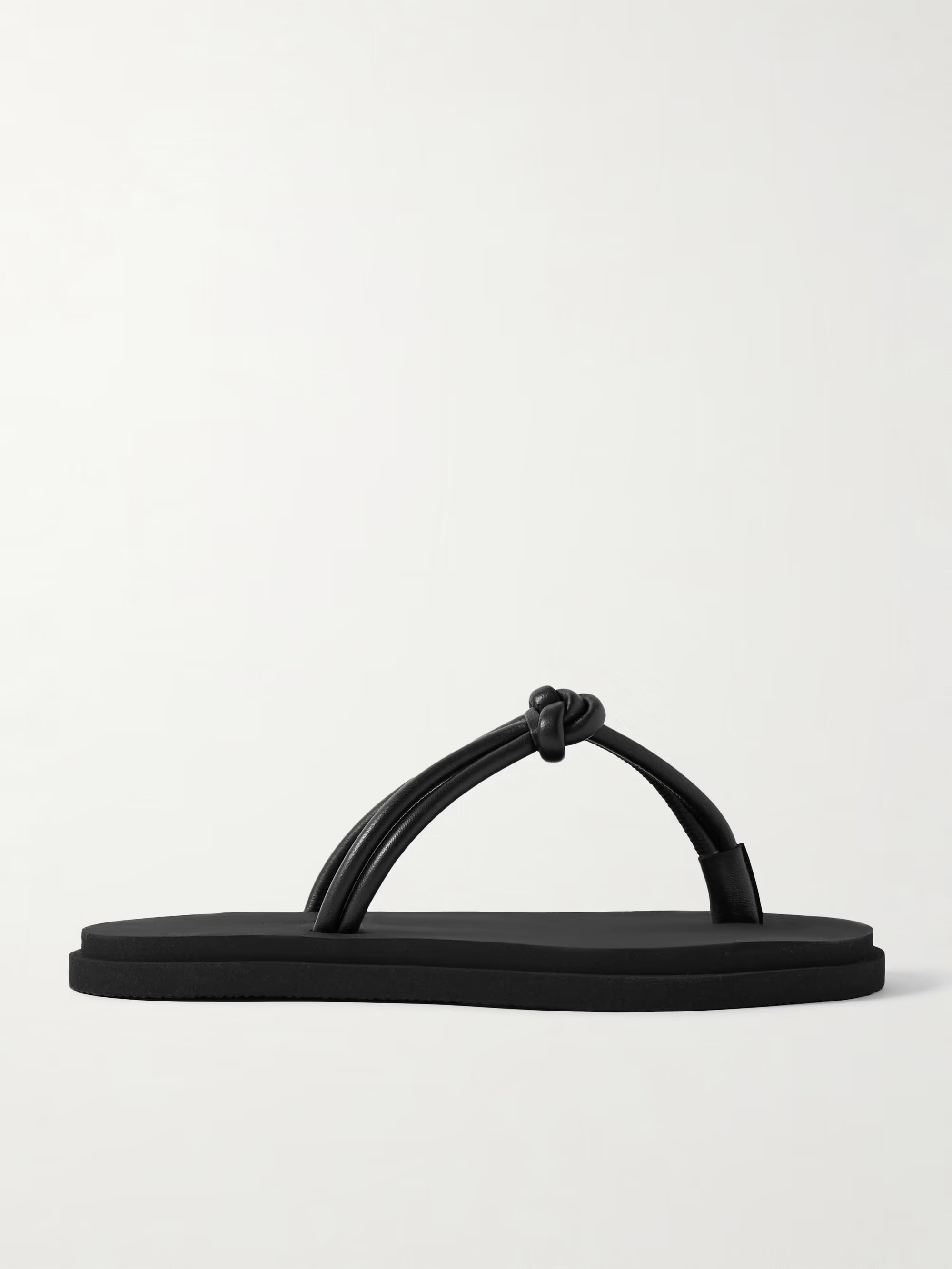 Knot leather flip flops | NET-A-PORTER APAC