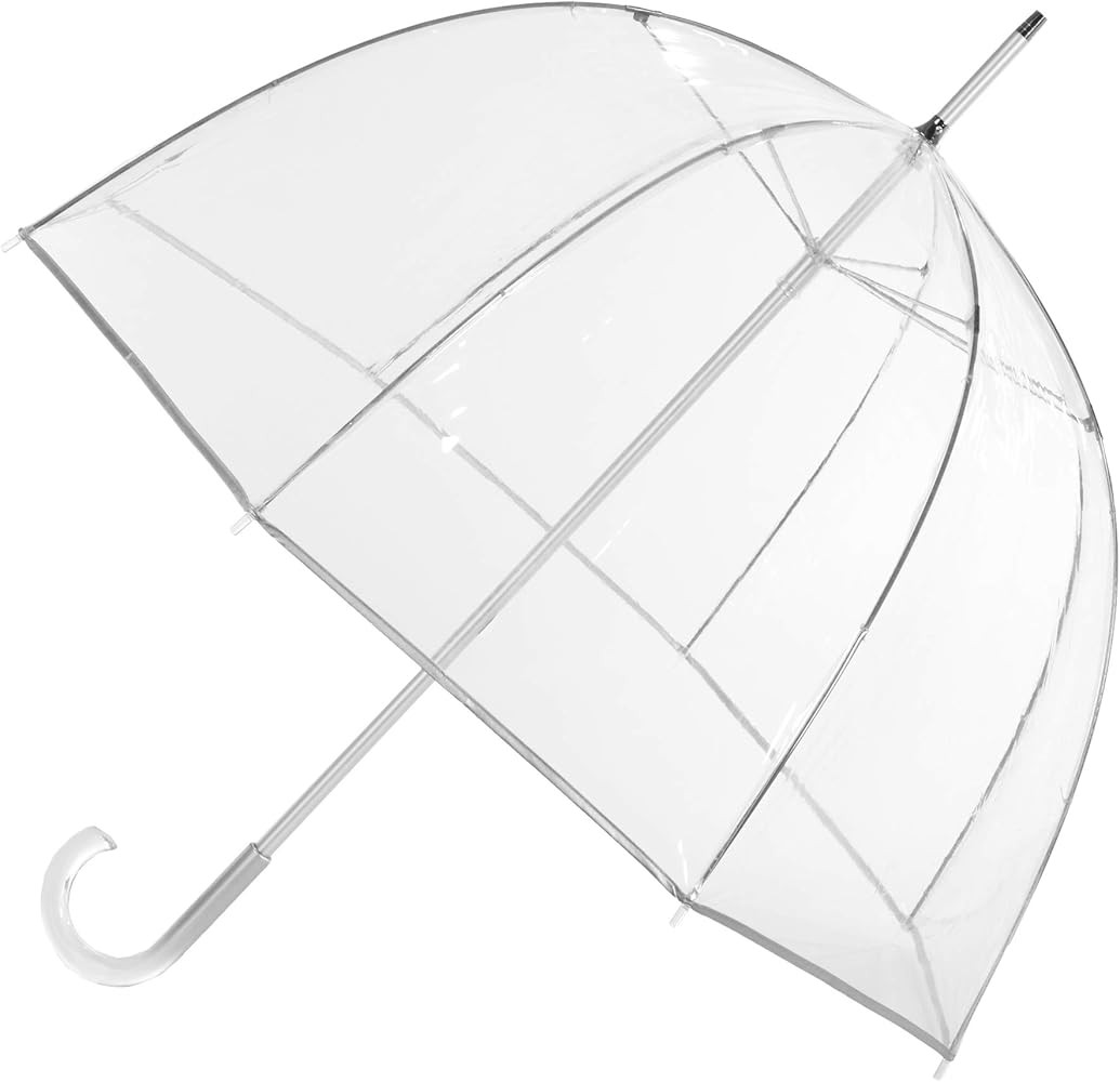 totes Adult Clear Bubble Umbrella with Dome Canopy, Lightweight Design, Wind and Rain Protection,... | Amazon (US)