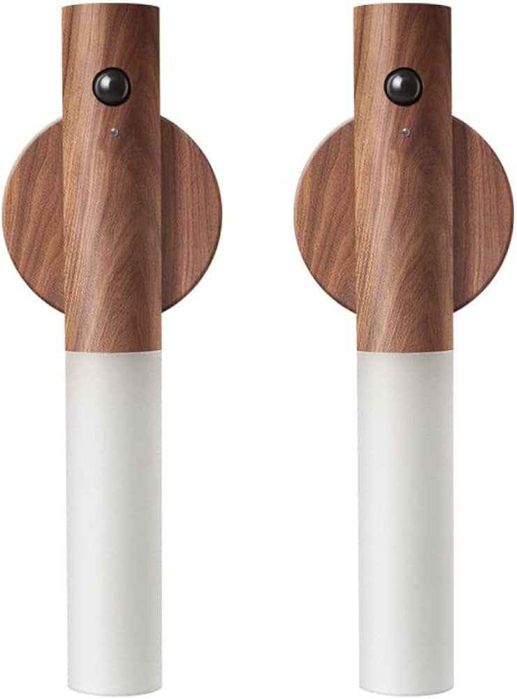 FR.Tooc Wall Sconces, Motion Sensor Night Light, Smart Portable Sensor Night Light Wood USB Recha... | Amazon (US)