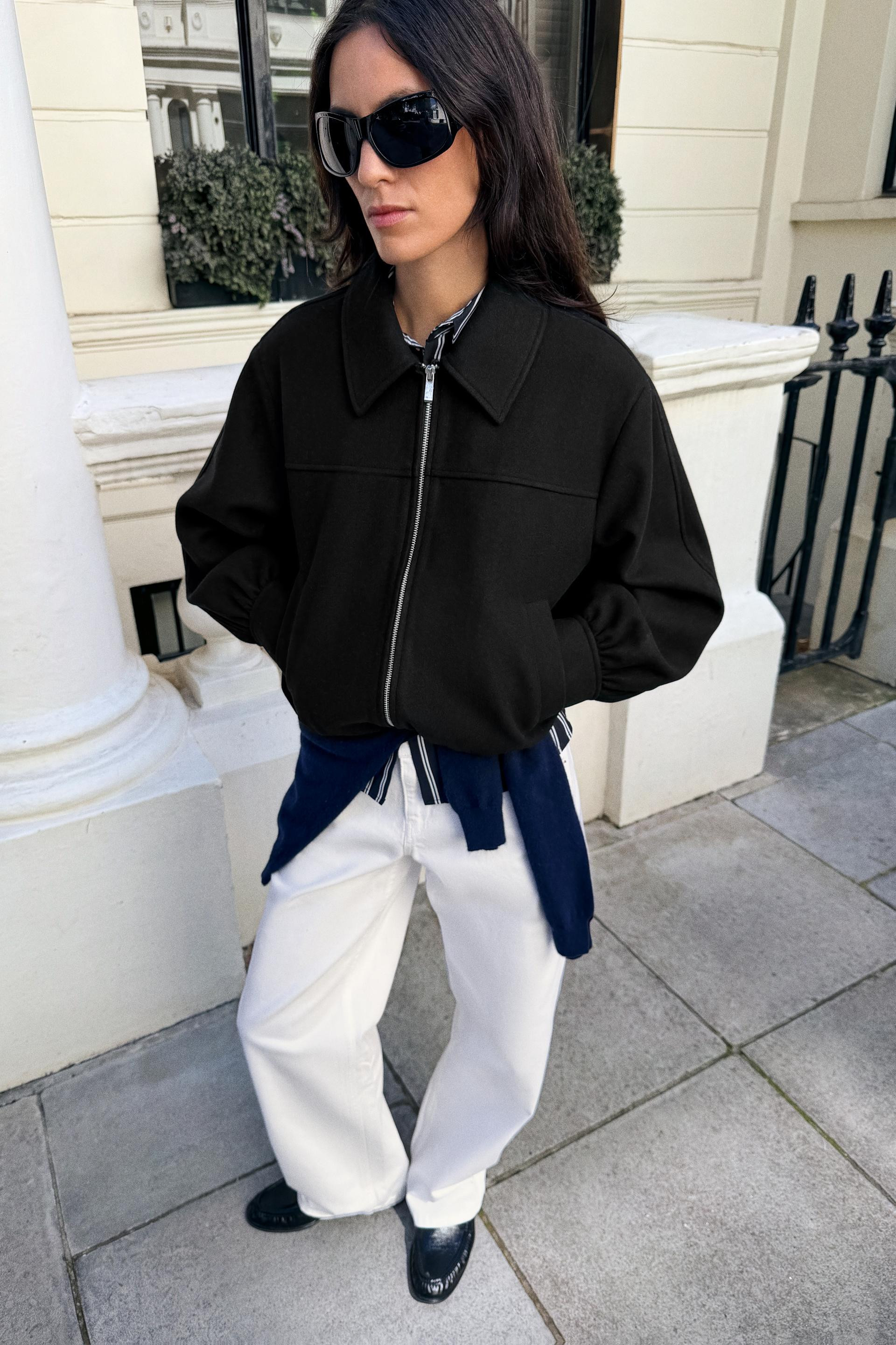 Zara - Soft Zip Jacket - Mink - Xl - Woman | Zara US
