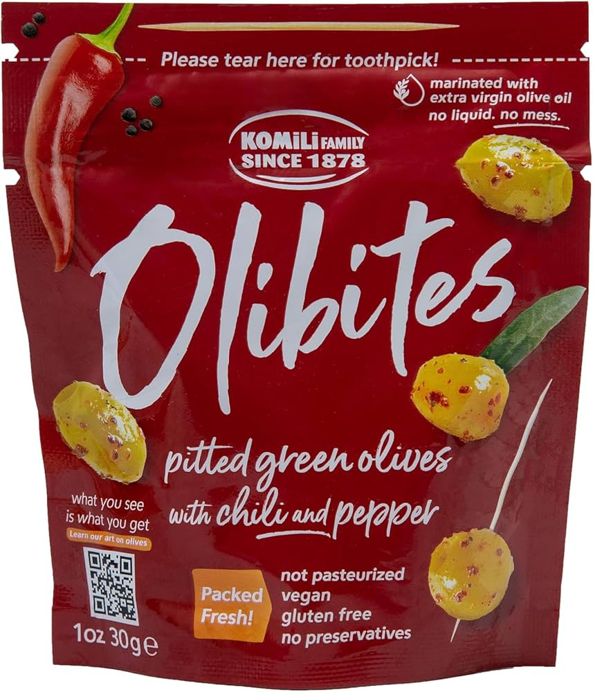 Olibites Pitted Green Olives - Fresh, Antioxidant-Rich Green Olives Marinated with Extra Virgin O... | Amazon (US)