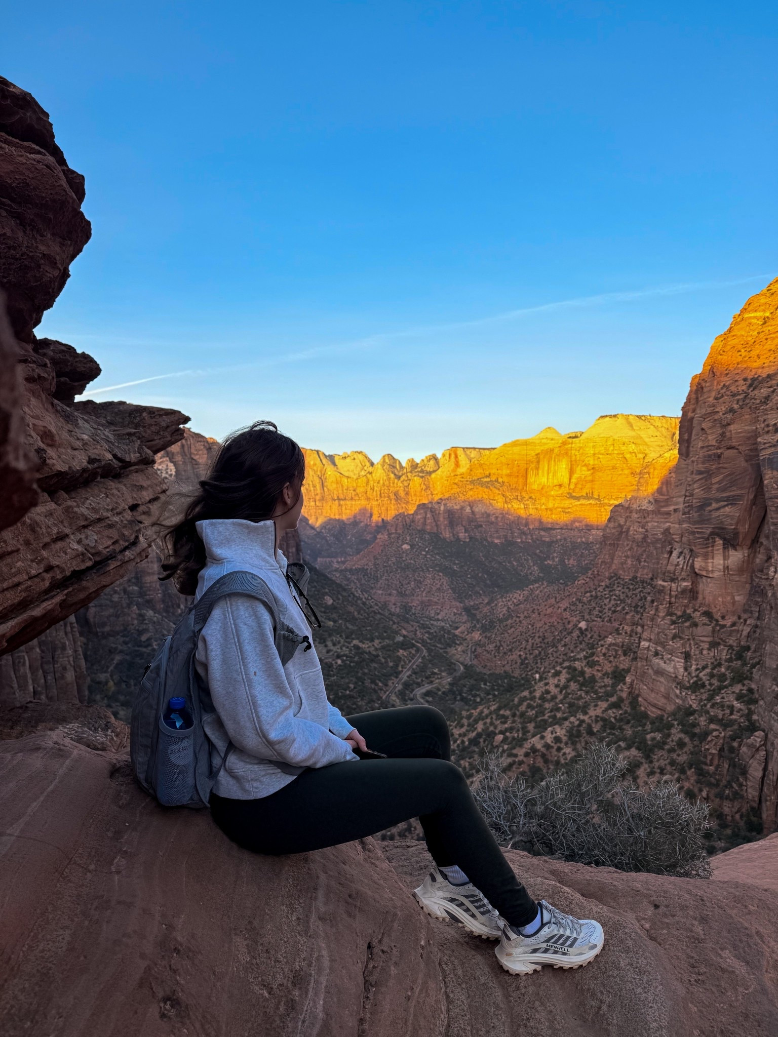 
Hiking day essentials 🌿 Wearing my green matching workout set (stretchy leggings + long sleeve top) with a cozy gray quarter-zip, Merrell Moab Speed 2 hiking sneakers, wool socks, and a lightweight backpack. The ultimate athleisure + hiking outfit for outdoor adventure, weekend trails, and everyday active outfit ideas.
.
.
.
.
.
.
.
#LTKCyberWeek #LTKGiftGuide #LTKootd #LTKdayinmylife #LTKfitnessgoals #LTKSeasonal #LTKActive #LTKU #LTKSaleAlert #LTKFindsUnder50 #LTKFindsUnder100 #LTKTravel 

Leggings outfit | workout leggings | leggings and sneakers | leggings and sweatshirt | casual leggings outfit | workout sets | workout tops | gym clothes | gym outfit | hiking shoes | hiking outfits | athletic outfits | casual outfit | outfit ideas | outfit inspo