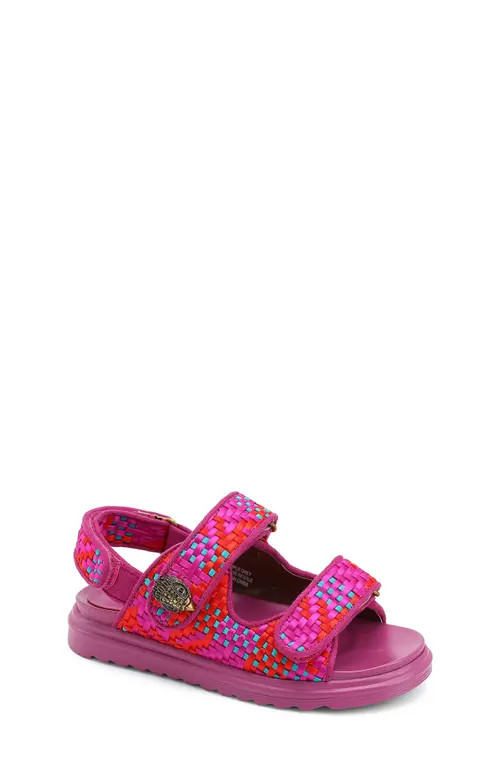 Kurt Geiger London Mini Orson Fringe Slingback Sandal in Purple Red at Nordstrom, Size 12 | Nordstrom