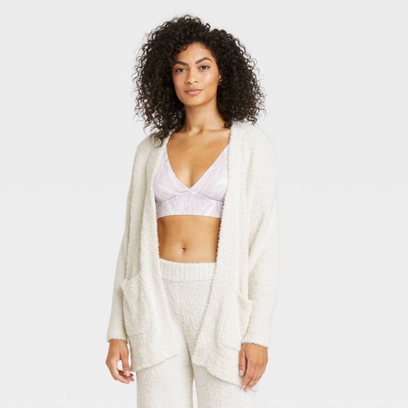 Women's Feather Yarn Lounge Cardigan - Stars Above™ | Target