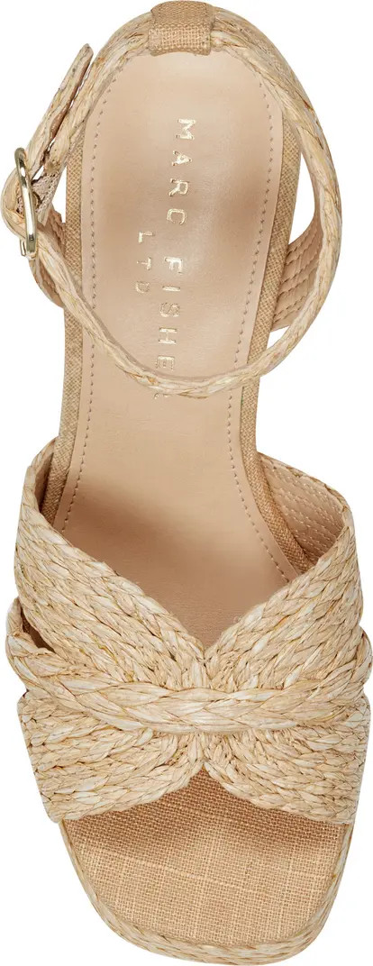 Janie Raffia Ankle Strap Platform Sandal (Women) | Nordstrom