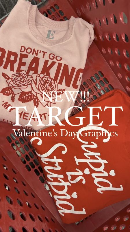 Target Valentine’s Day graphics for under $25!! I’m wearing a size medium in the Cupid tee and sized up to a large in the Elton sweatshirt. I’ve also linked some other cute Valentines finds from Target! 

Valentine’s Day, Target style, holiday outfit, vday, holiday sweater, postpartum style, winter outfit 
  

#LTKSeasonal #LTKfindsunder50 #LTKstyletip