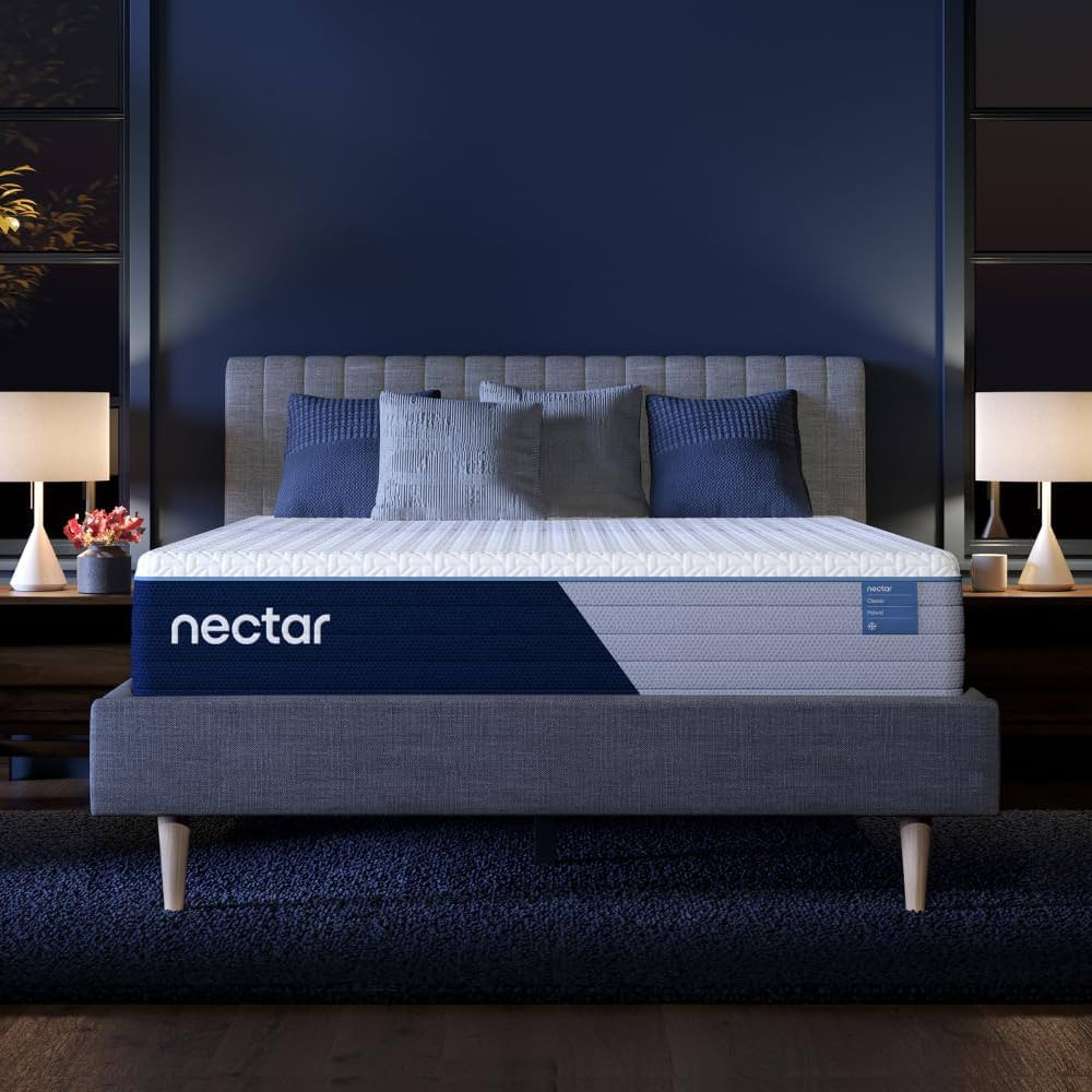Nectar Classic Hybrid 12” King Mattress - Medium Firm - Memory Foam & Innerspring Coils - Cooli... | Amazon (US)