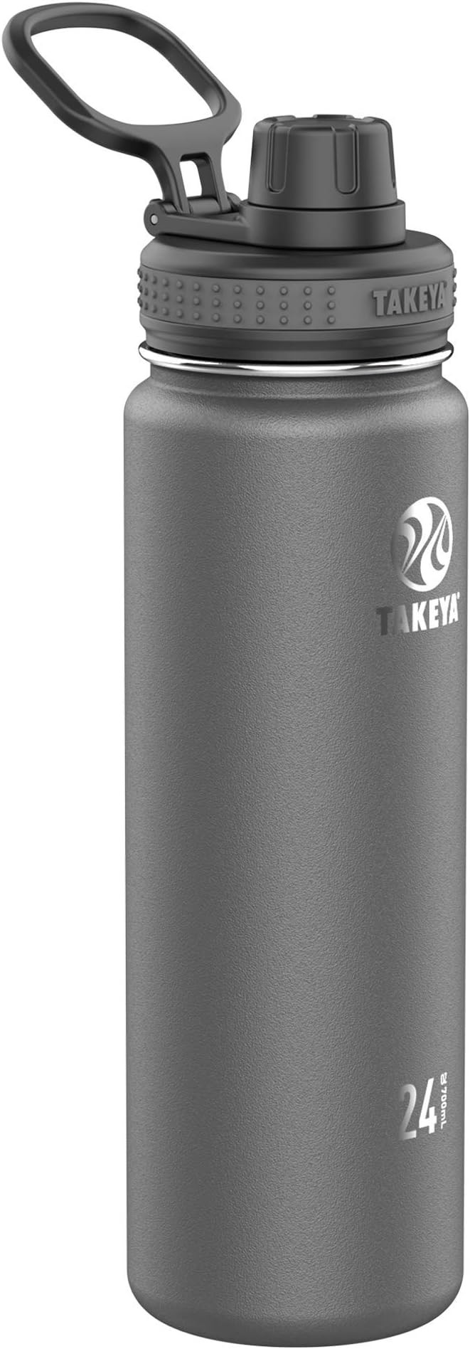 Takeya Originals Vacuum-Insulated Stainless-Steel Water Bottle, 24oz, Graphite | Amazon (US)