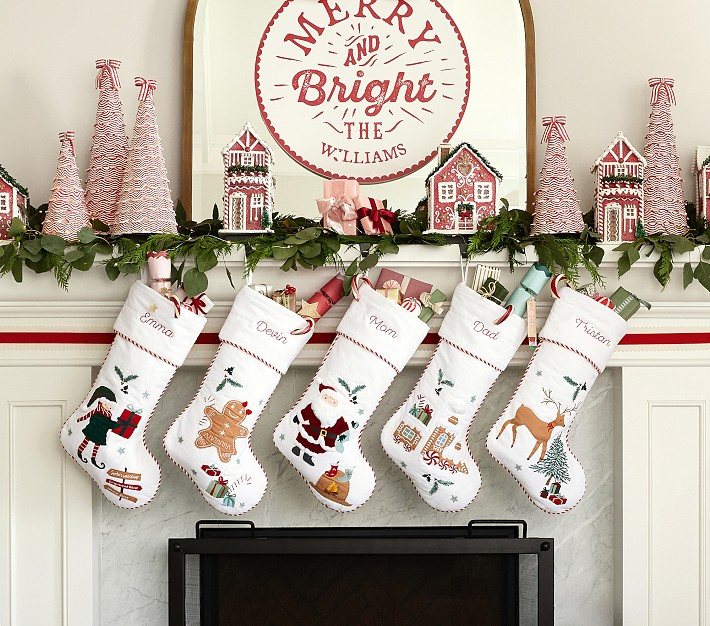 Candy Cane Lane Stocking Collection | Pottery Barn Kids