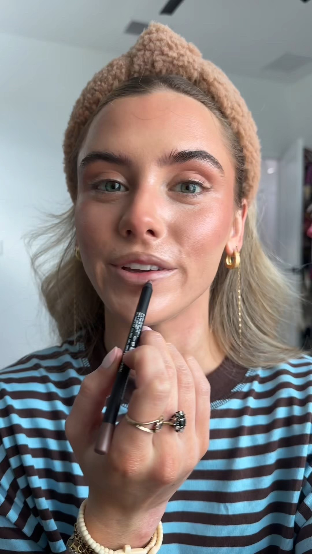 MAKE UP FOR EVER Artist Color Pencil Extreme Smudge-Proof Lip Liner shade endless cacao  and OLEHENRIKSEN Pout Preserve Hydrating Peptide Lip Treatment shade crème brûlée. 

#LTKgrwm #LTKBeauty #LTKselfcare