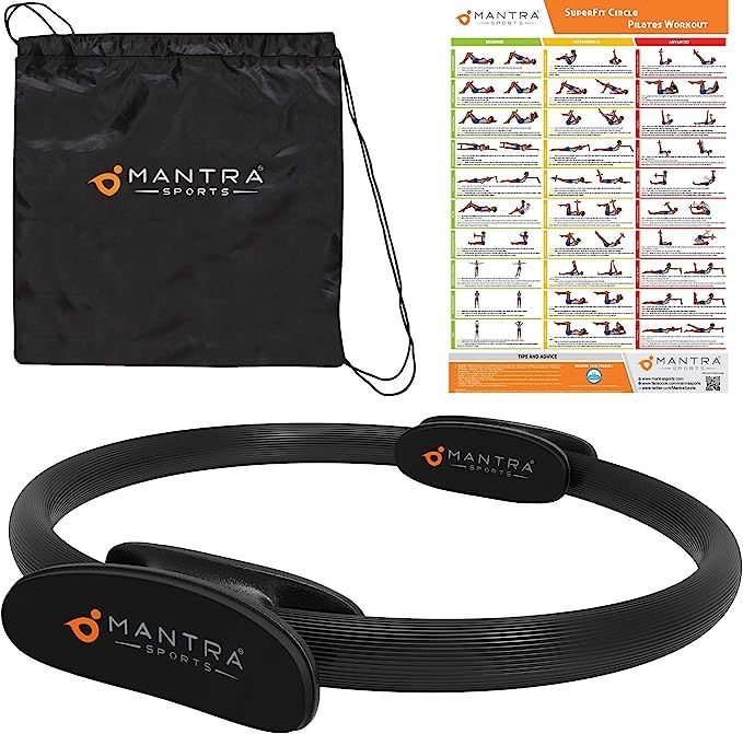 MANTRA SPORTS Pilates Ring Magic Fitness Circle - Exercise Resistance Equipment for Toning & Scul... | Amazon (US)