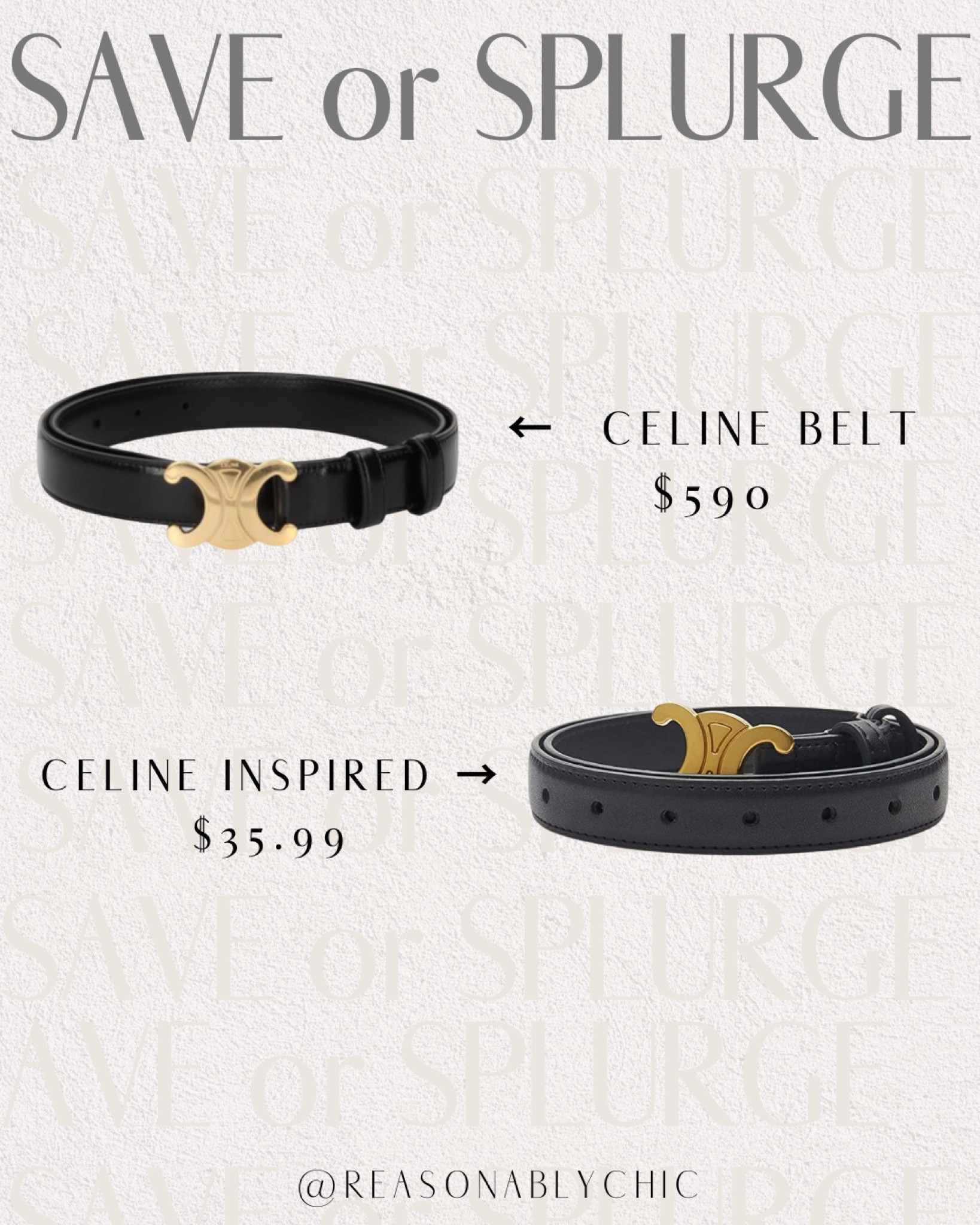 Celine belt dupe that I’m loving