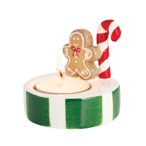 Gingerbread Tea Light Holder | Mud Pie