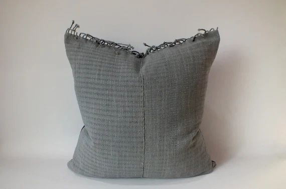 Grey Hand Woven Sofa Cushions Decorative Throw Pillows - Etsy UK | Etsy (UK)