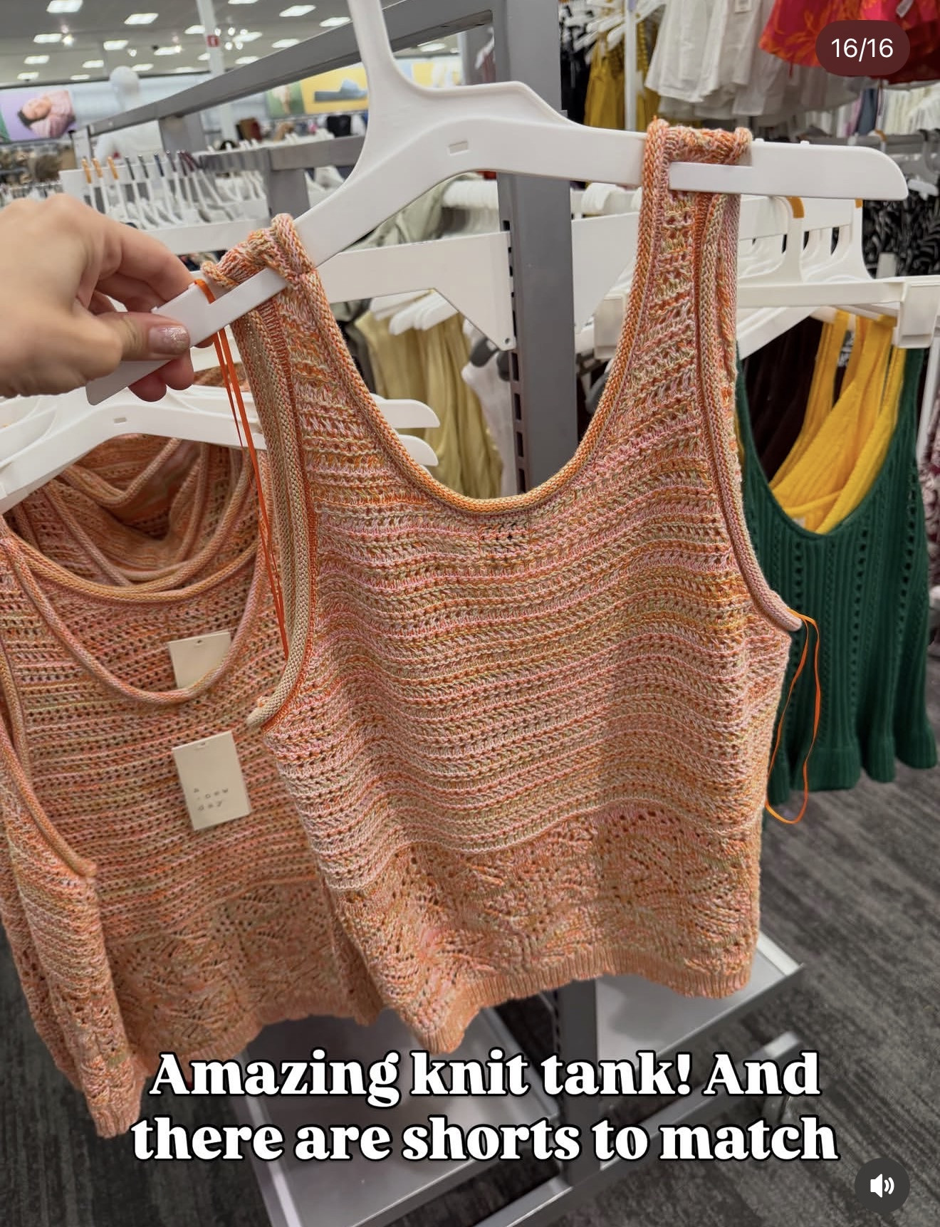 Target knit tank top and matching shorts, another great set to mix and match. #targetstyle