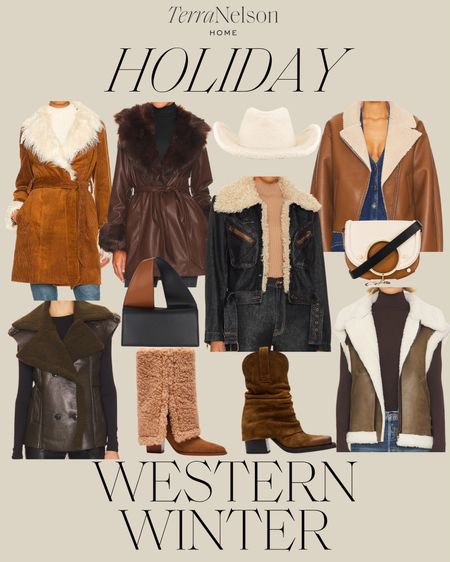 Western winter / western coats / winter coats / western boots / faux fur / faux leather / faux suede / revolve fashion / western vests / 

#LTKstyletip #LTKHoliday #LTKSeasonal