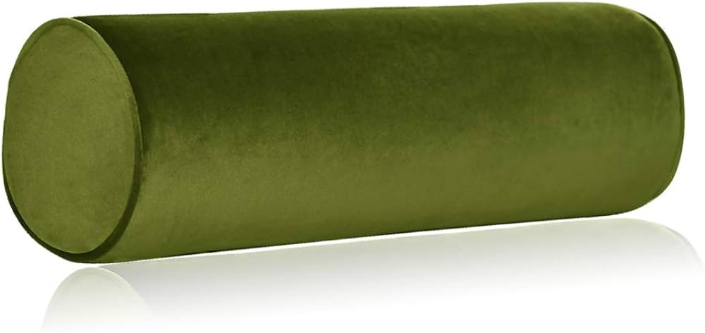 Tinbolunce Memory Foam Roll Pillow for Knee/Leg/Neck - Full Moon Bolster/Round Cylinder Pillow fo... | Amazon (US)