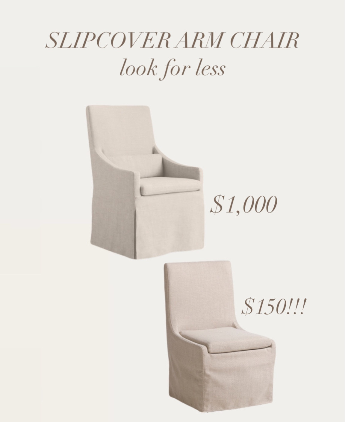 Slipcover arm chairs for less! 

#LTKhome