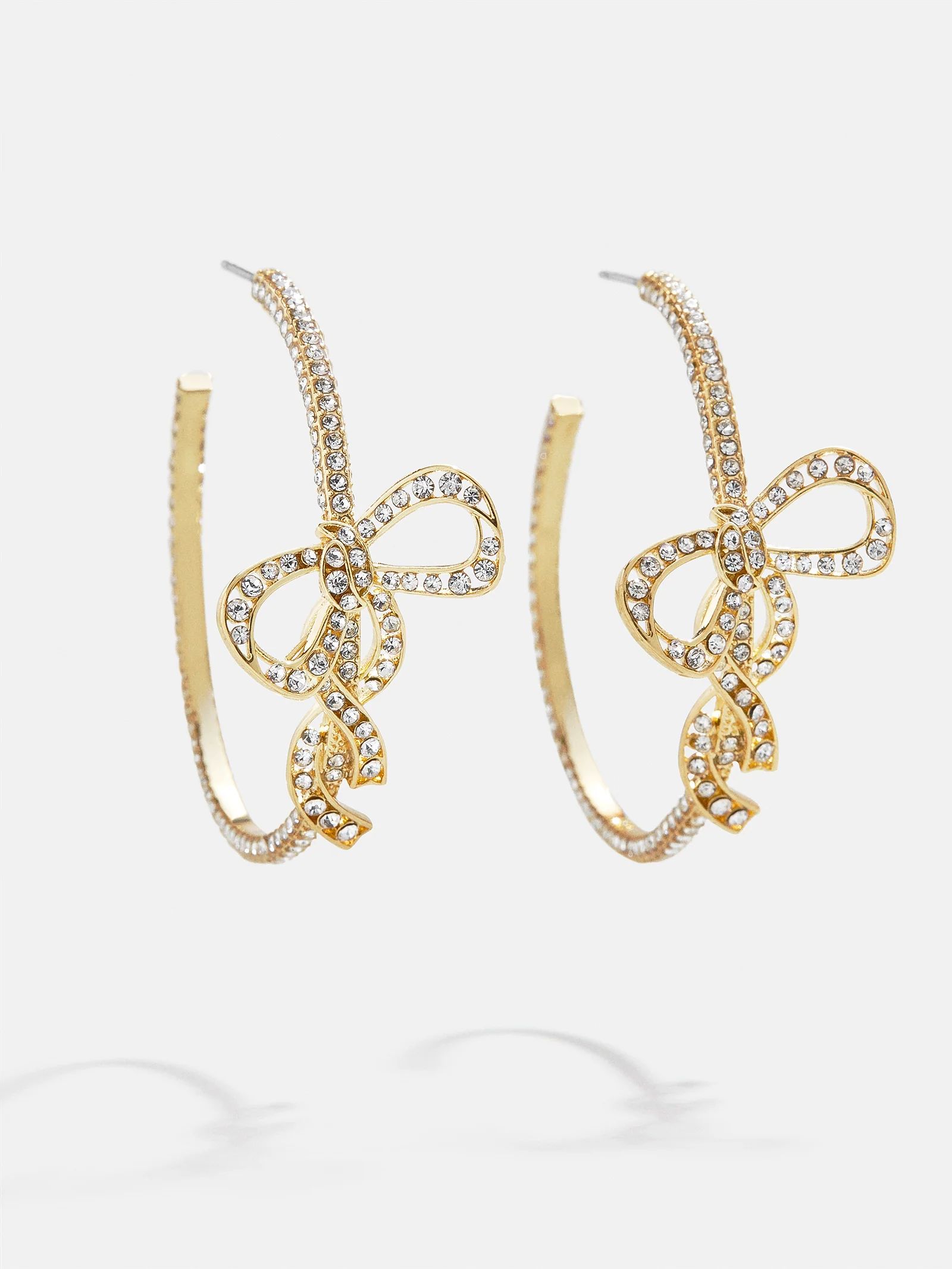 Tangled Up Earrings - Clear/Gold | BaubleBar (US)