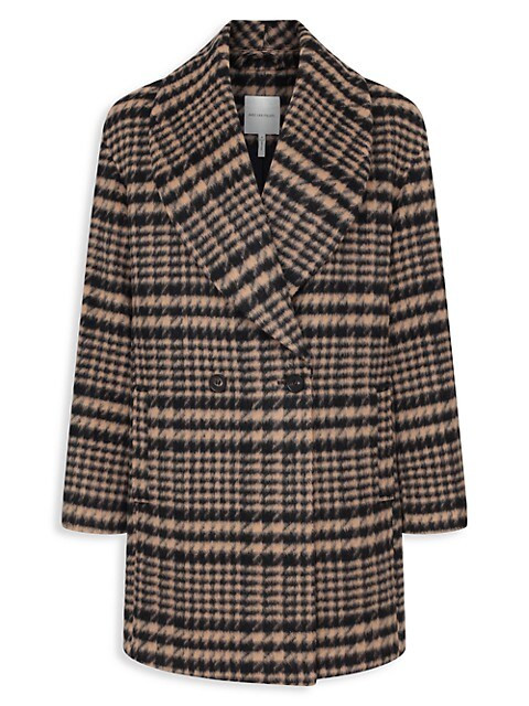 Avec Les Filles Plaid Shawl Collar Coat on SALE | Saks OFF 5TH | Saks Fifth Avenue OFF 5TH