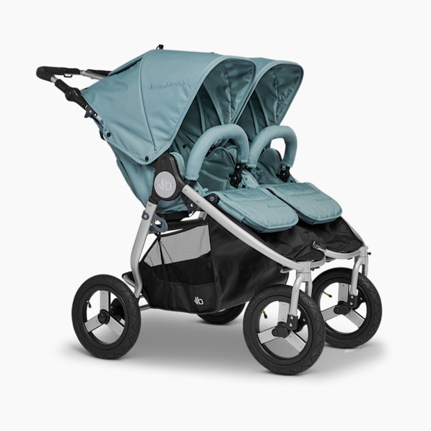 Bumbleride Indie Twin Double Jogging Stroller in Sea Glass | 100% Recycled | Babylist