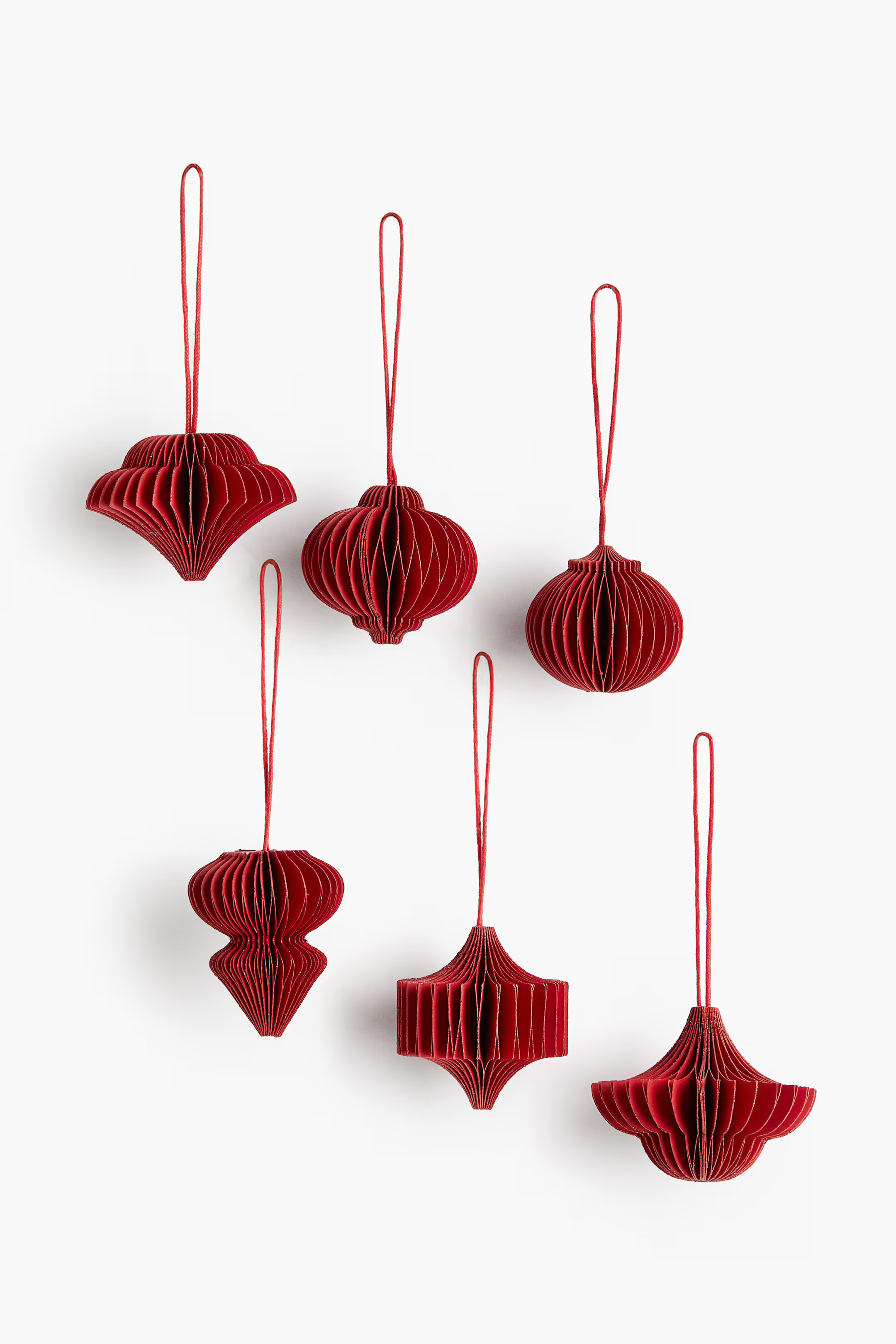 6-Pack Paper Ornaments | H&M (US + CA)
