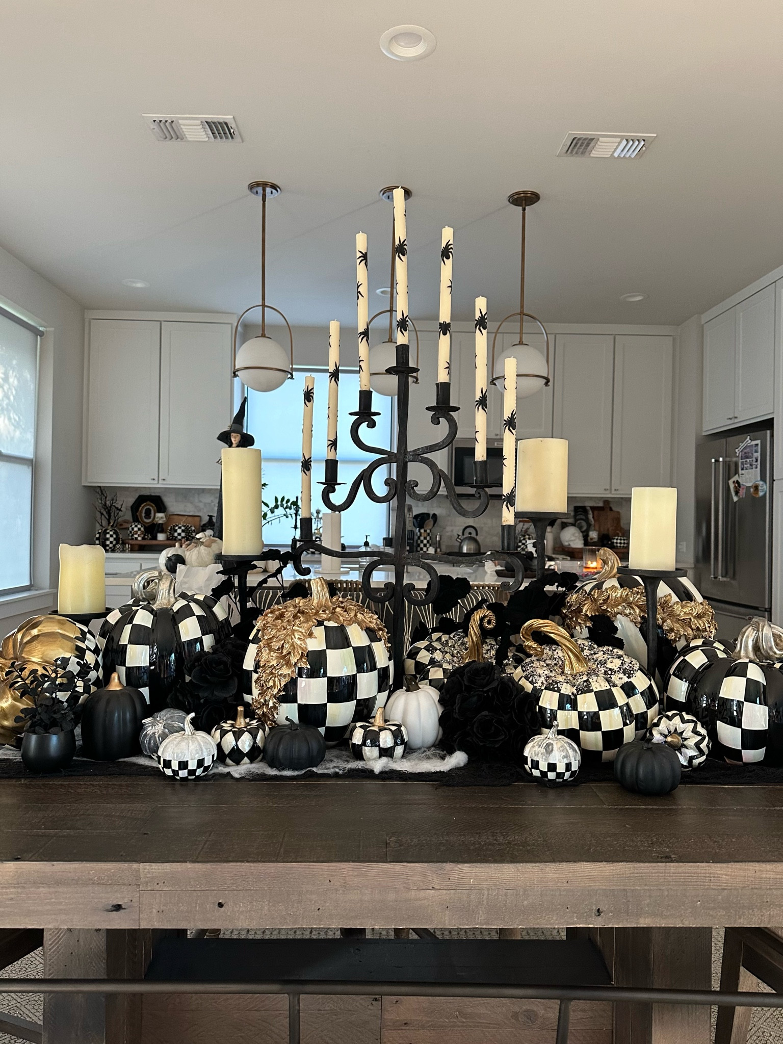 Slowly making progress on the Halloween dining table decor! I LOVE all of my MacKenzie-Childs pumpkins so much! 👻🤪

Fall decor, Halloween decor, fall inspo, dining table decor 

#LTKSeasonal #LTKHome #LTKStyleTip